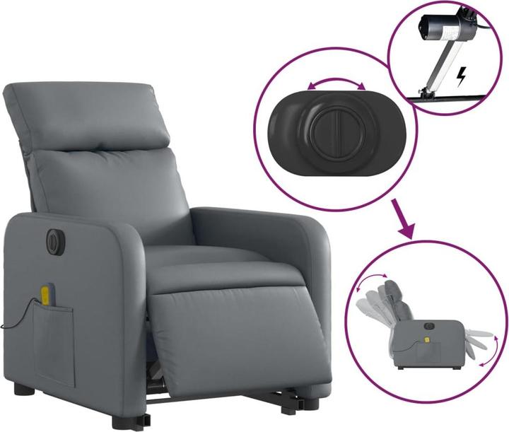 Image du produit vidaXL Massagesessel mit Aufstehhilfe