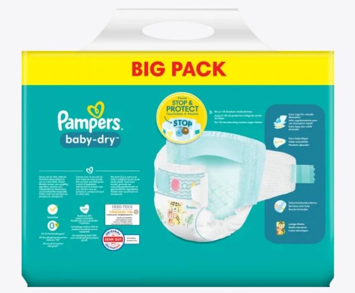 Produktbild Pampers Baby Dry (Tragepack, 80 Stk.)
