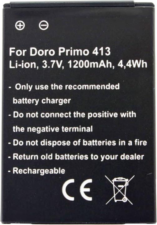 Image du produit AccuCell Batterie Doro Primo 413 Batterie RCB413