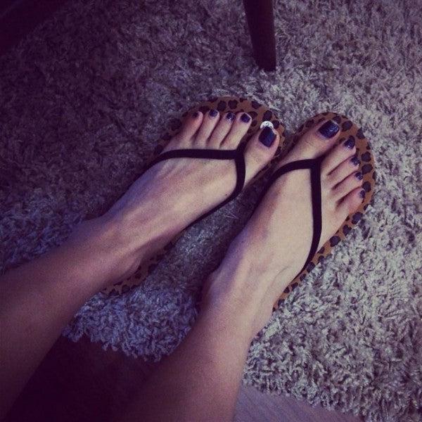 Actual product image Hermex Women Sexy Flip Flop Sandals Sandals Flipflop Leopard / Size 37 (37)