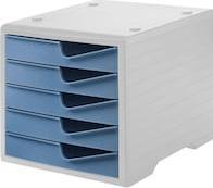 Produktbild Styro Schubladensystem wingbox, 5 Schubladen, taubenblau (C4)