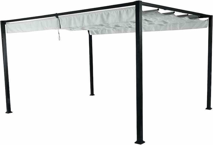 Siena Garden Siena housse de toit gris clair pour Sky Pavillon 3x4 mètres, housse en polyester, enduite de PU (300 cm, 400 cm)