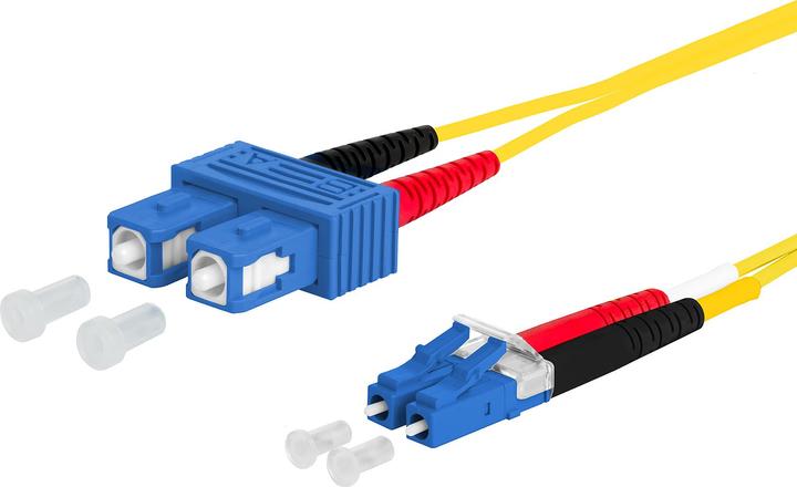 Glasvezelkabel LC/APC Naar LC/APC – 15m Simplex OS2 Patchkabel Voor FTTH & Netwerk | LSZH Mantel