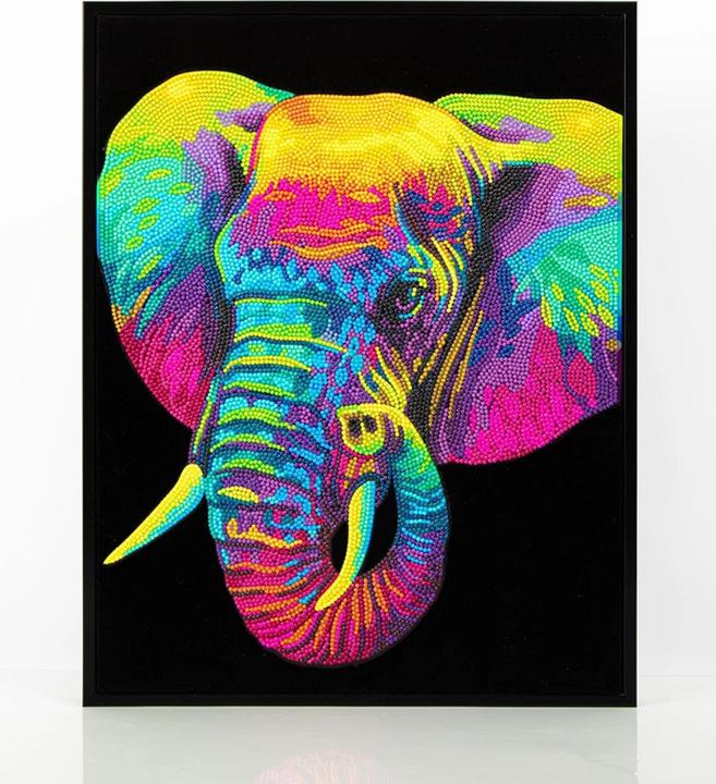 Diamond Dotz Diamond Painting Neon Elefant