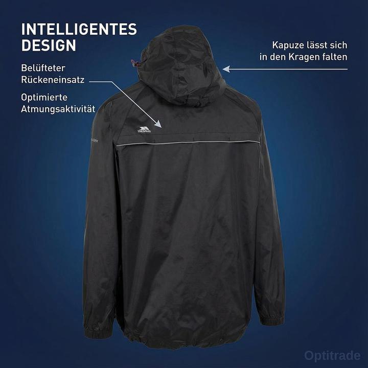 Actual product image Trespass QIKPAC X Unisex Shell Jacket (M)