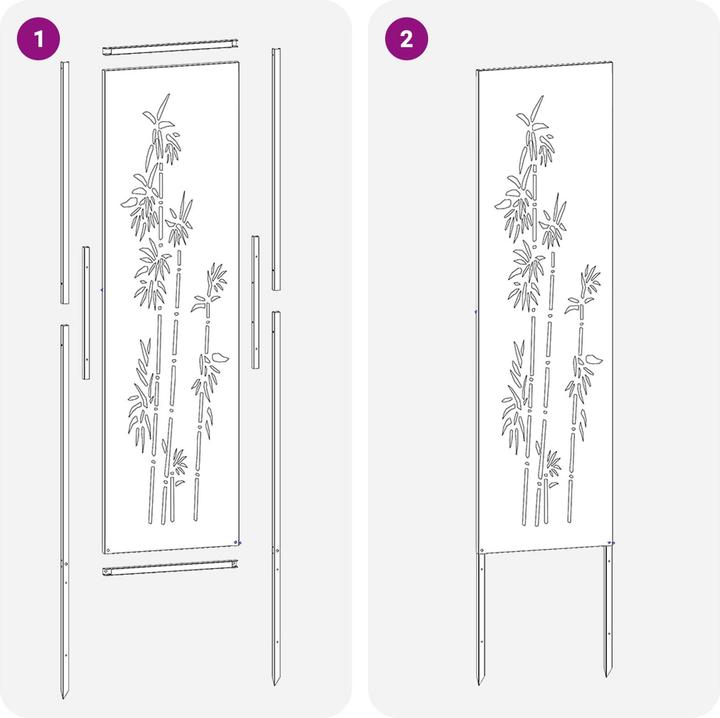 Actual product image vidaXL Gartensichtschutz (32 cm)