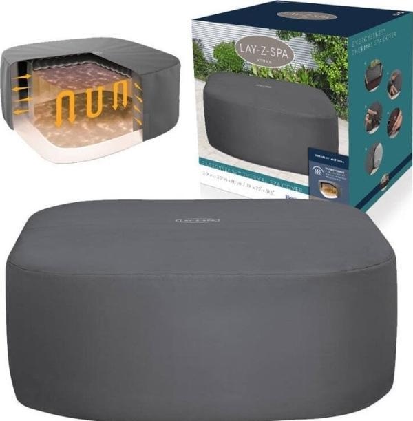 Actual product image Bestway Lay-Z-Spa Thermal CoverSquare 201x201x80