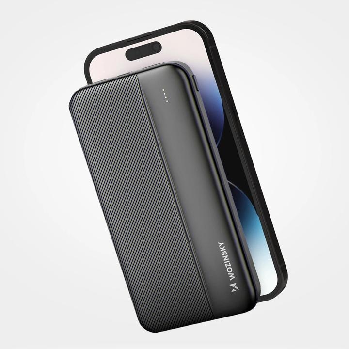 Actual product image Wozinsky powerbank Li-Po 10000mAh 2 x USB black (WPBBK1) (10000 mAh)