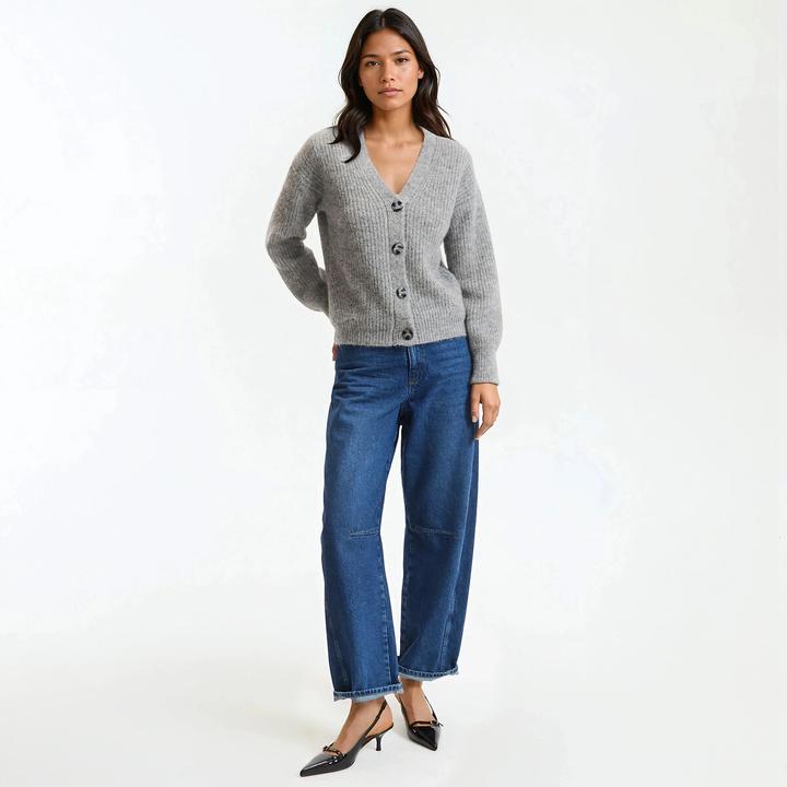 Produktbild La Redoute Collections Geknöpfte Strickjacke mit V-Ausschnitt (XL)