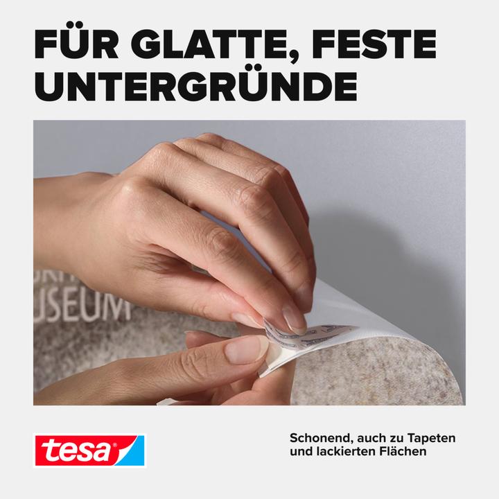 Actual product image tesa Powerstrips POSTER, Big Pack, 200g holding power, 96x double-sided adhesive strips
