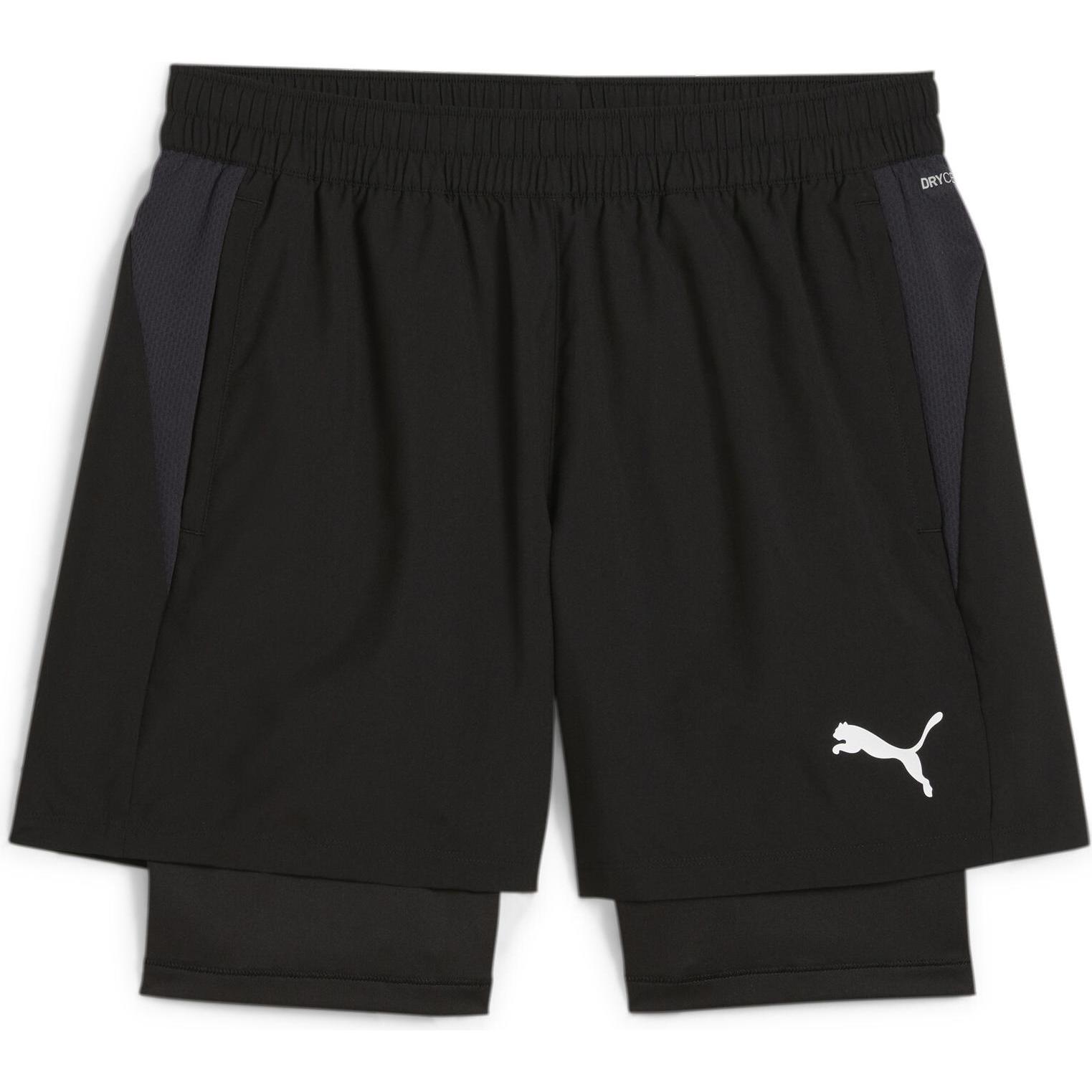 Puma, Herren, Sporthose, teamGOAL 2in1 Short (XL), Schwarz, XL