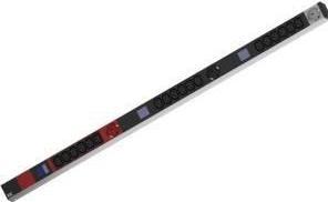 Produktbild Bachmann BN0500 48,26cm 19Zoll PDU 1HE 18xC13 3x Schutzkontakt Leistungsmessung Anschluss CEE 3x 16A