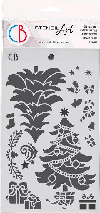 Immagine prodotto Ciao Bella Stencil "Albero di Natale", 24 x 14,4 cm