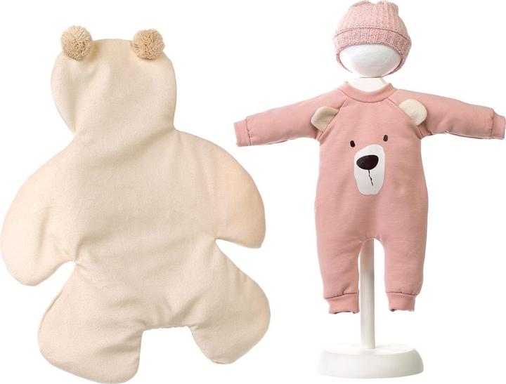 Productafbeelding Llorens Beer deken & romper roze 36cm