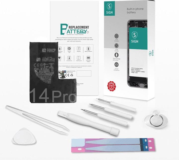Image du produit SIGN Kit de remplacement complet de la batterie - iPhone 14 Pro