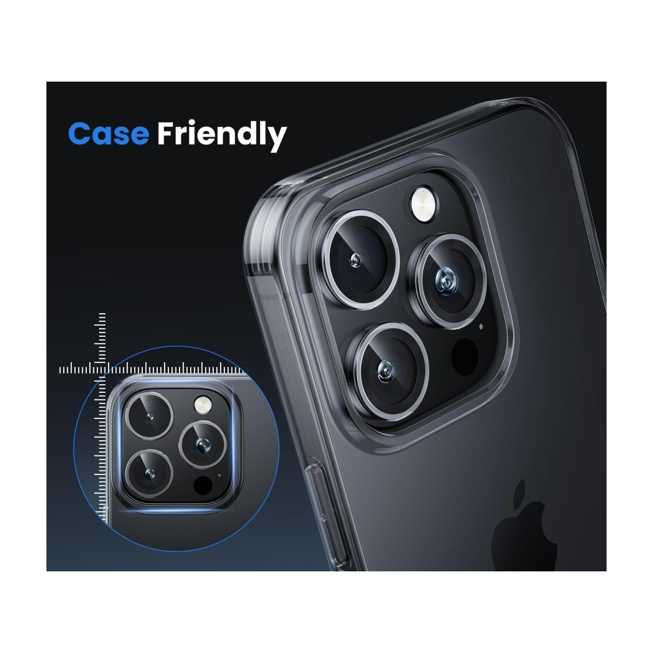 Screenguard Kameraschutz Apple iPhone 16 Pro Lens Protector (1 Stück, Apple iPhone 16 Pro), Smartphone Schutzfolie, Tran...