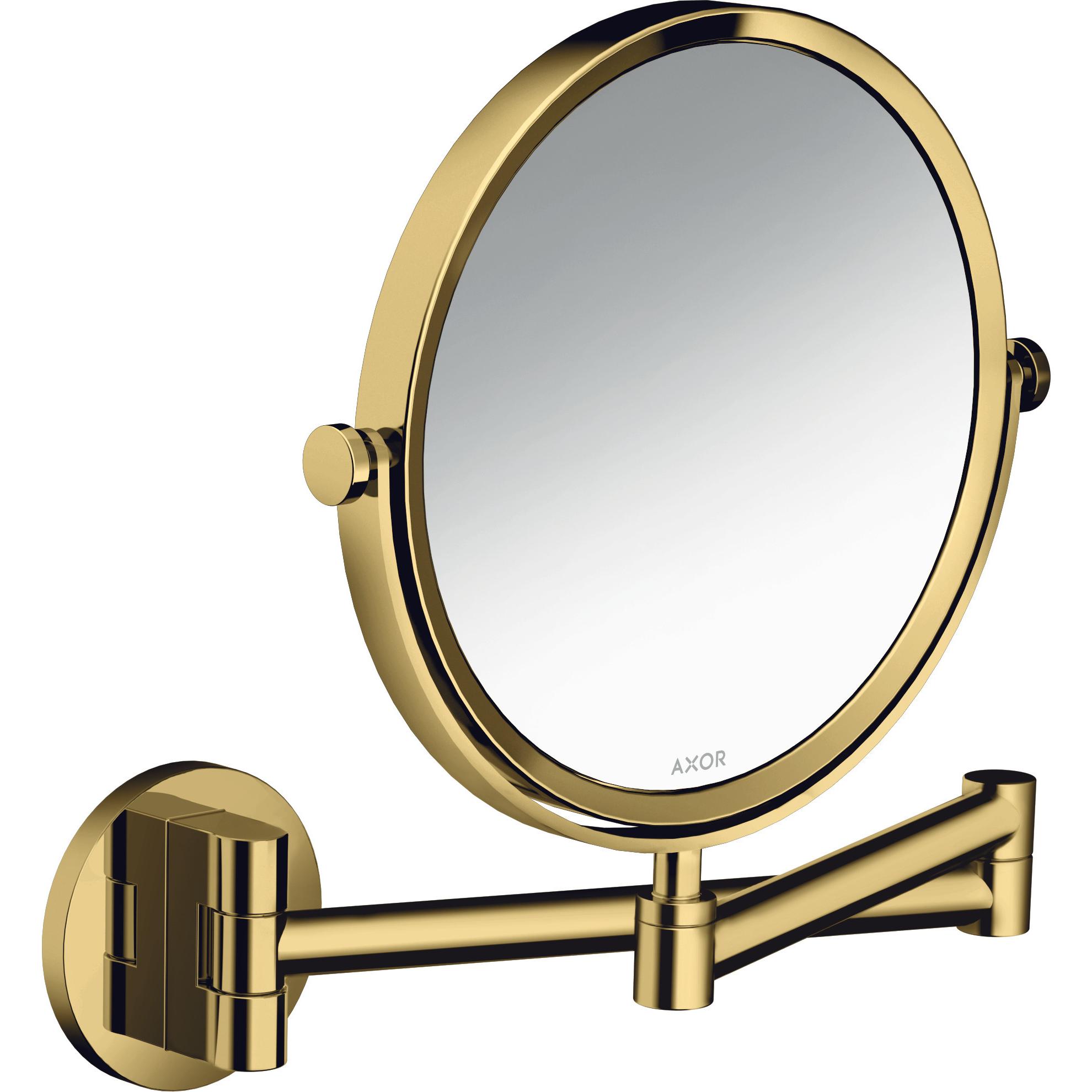 hansgrohe, Kosmetikspiegel, Rasierspiegel Axor Universal Circular polished gold optic