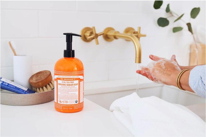 Actual product image Dr. Bronner's Sugar Soap Tea Tree (Liquid soap, 710 ml)
