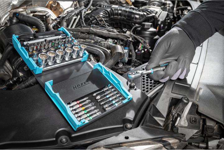 Produktbild HAZET SmartCase Steckschlüssel Satz 2200SC-2 ∙ Sechskant6,3 (1/4 Zoll), Vierkant6,3 mm (1/4 Zoll) ∙… (2 1/4")