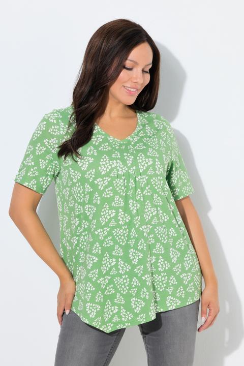 Actual product image Ulla Popken Dot Heart Pointed Hem Tee (54)
