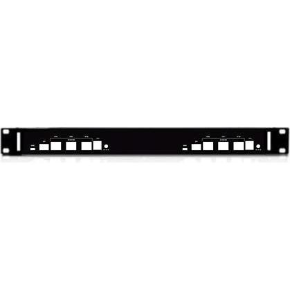Varia Dual-Slot-Gehäuseblende für 19" DualRack-Gehäuse (APU6-Serie) (Gehäuse), Elektronikzubehör + Gehäuse, Schwarz