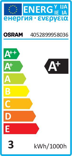 Energy Label Osram Star Par16 (GU10, 230 lm, 1 x)