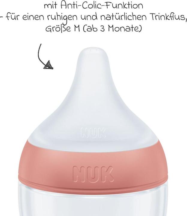 Actual product image NUK Baby bottles PP bottle Perfect Match 260 ml + silicone teat (260 ml)