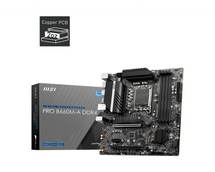 Productafbeelding MSI PRO H610M-G DDR4 (LGA 1700, Intel H610, mATX)