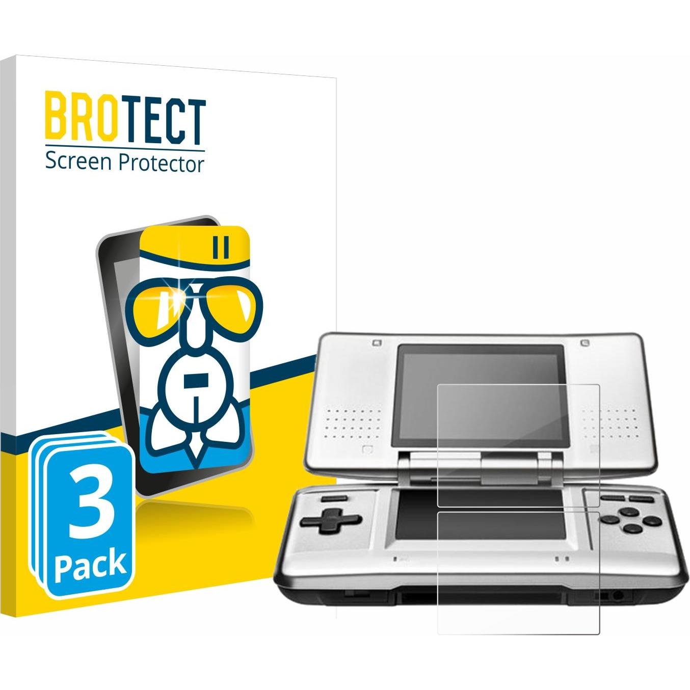 BROTECT Schutzglas Schutzfolie Glas Folie Displayschutz klar (DSi XL), Weiteres Gaming Zubehör, Transparent
