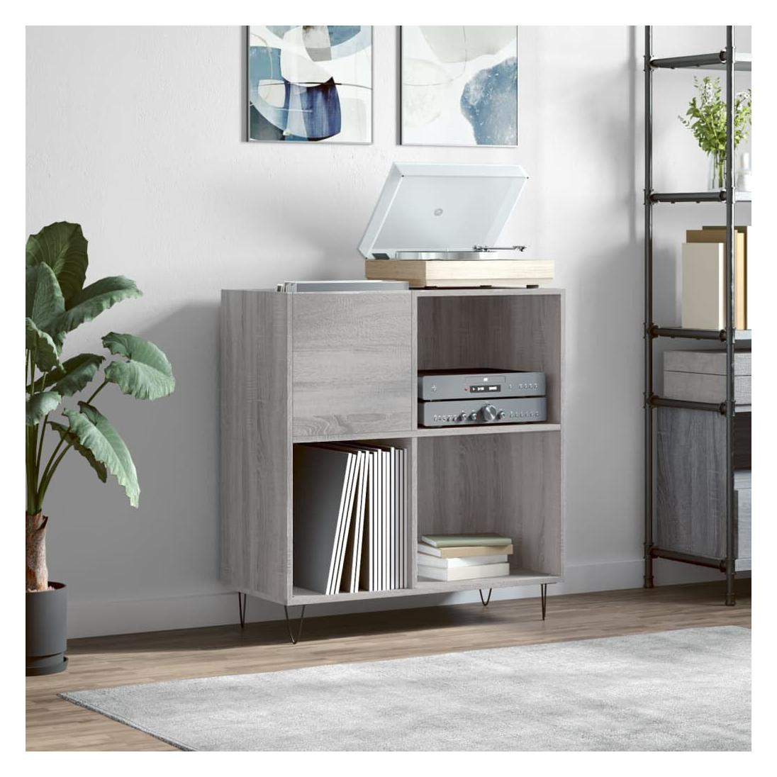 VidaXL Plattenschrank Grau Sonoma 84, 5x38x89 Cm Holzwerkstoff, Dj Möbel, Grau