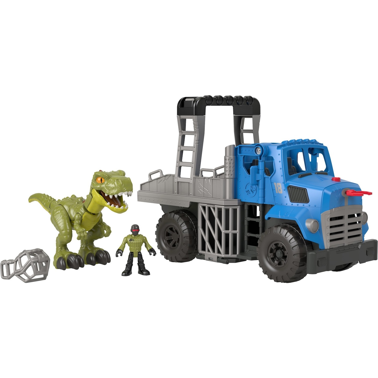 Imaginext Jurassic World Dino & Transporter, Dinosaurier Spielzeug