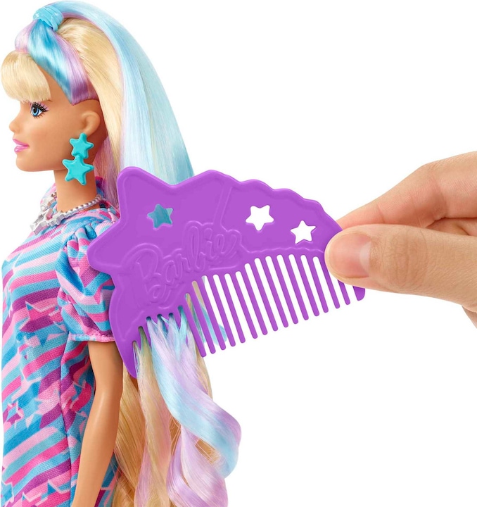 Image du produit Barbie Poupée Totally Hair au look étoilé