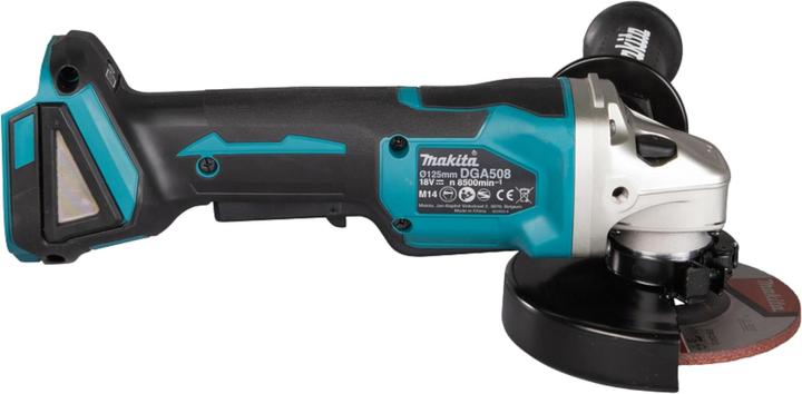 Produktbild Makita DGA508Z Cordless angle grinder, 18 V, ø125mm, 8500 min-1, paddle switch, Without batteries and charg (125 mm)