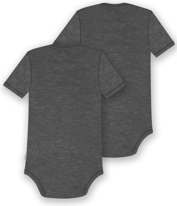 Produktbild Normani 2er Set Baby Merino Body Kurzarm „Tauranga" - 9289 (74)
