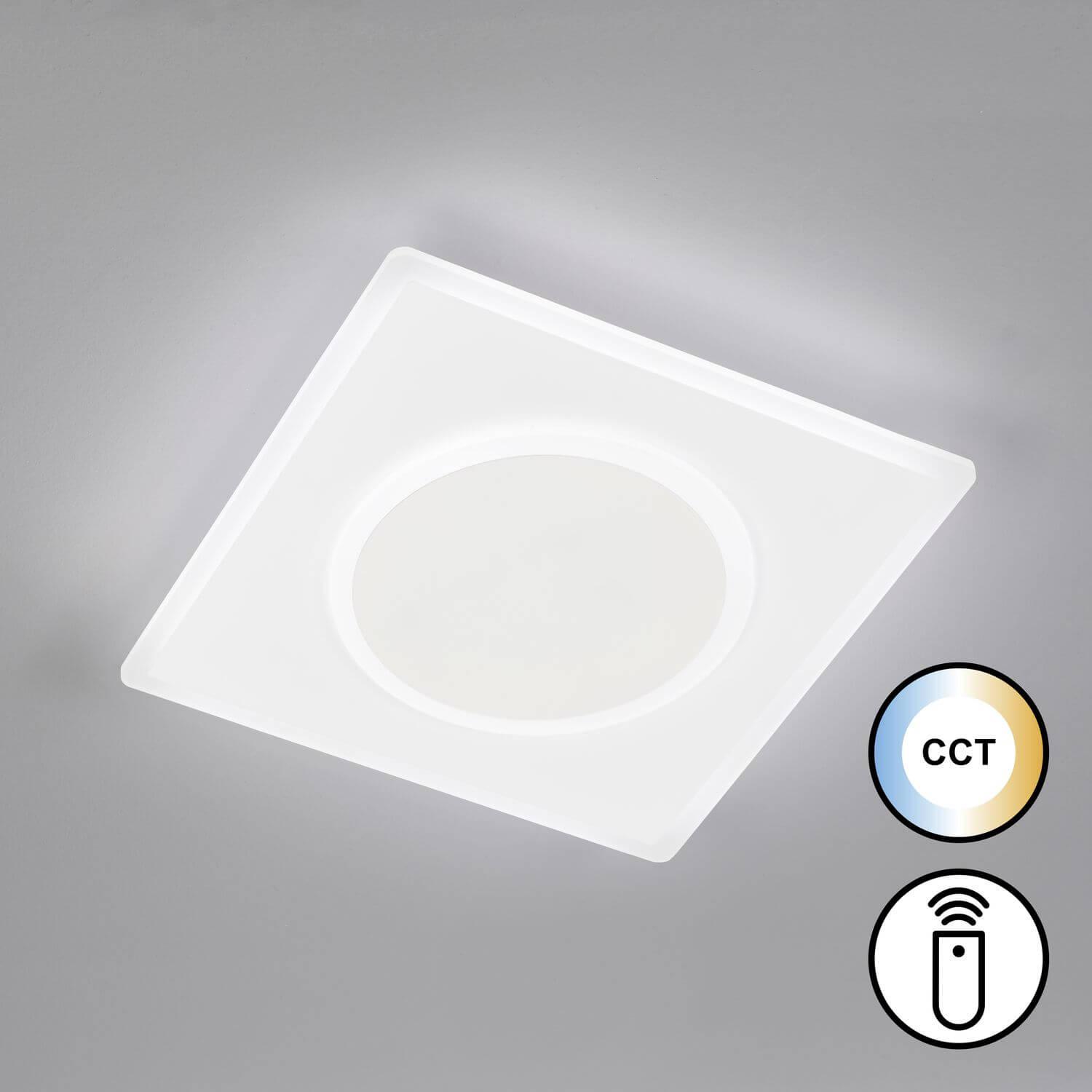 Thumbnail - Fischer & Honsel, Wandleuchte + Deckenleuchte, Honsel Bisi LED Deckenleuchte 23,6W Tunable white steuerbar dimmbar Acryl...