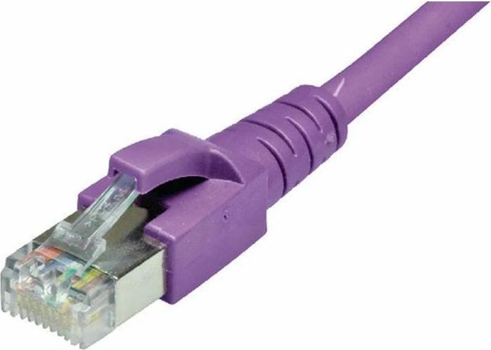 Image du produit Dätwyler Patchkabel Cat 6A, S/FTP, 5 m, Violett (S/FTP, CAT6a, 5 m)