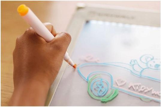 Actual product image Kidywolf Luminous design board, green