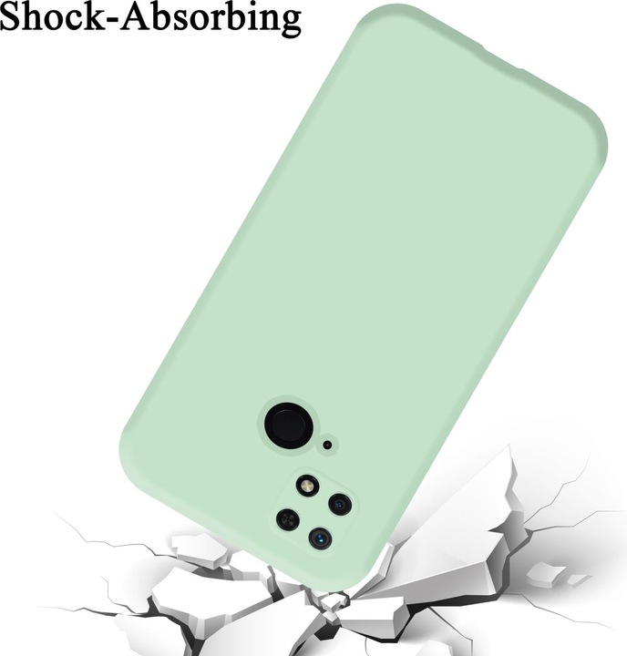 Actual product image Cadorabo TPU Liquid Silicone Case Cover for Xiaomi RedMi 10C / POCO C40 (Xiaomi Redmi 10C, Xiaomi Poco C40)
