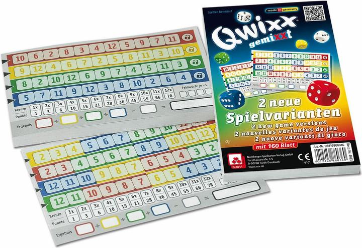 Produktbild NSV Qwixx gemiXXt Zusatzblöcke (Deutsch)