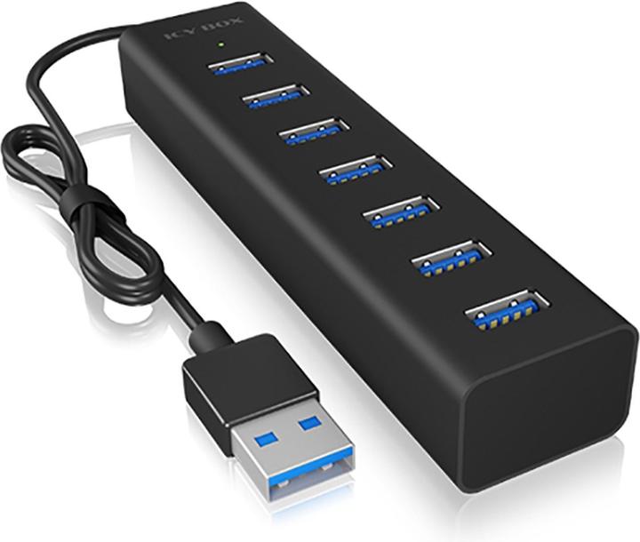 Icy Box IB-HUB1700-U3 (USB-A, 7 ports)