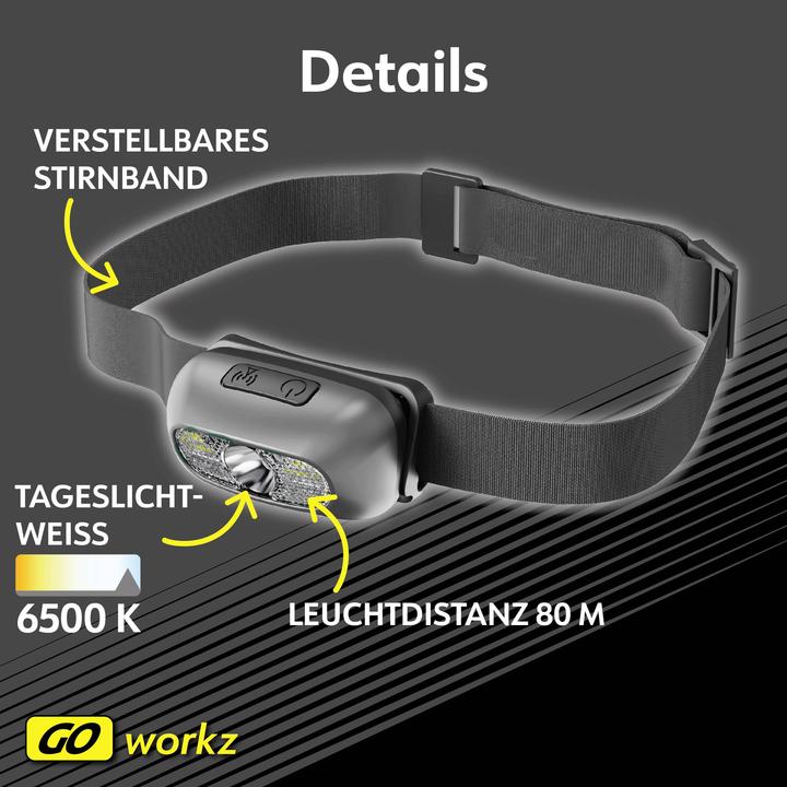 Actual product image Müller Licht Müller-Licht LED Stirnlampe akkubetrieben 90 lm 27700073 (90 lm)