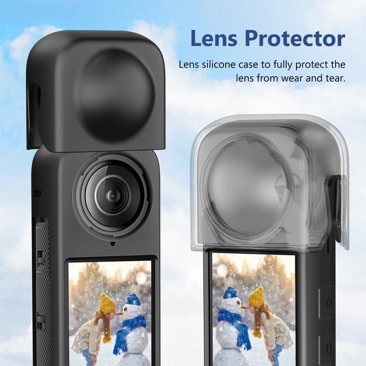 Puluz in Insta360 One X4 Silikon Hülle Linsenschutz