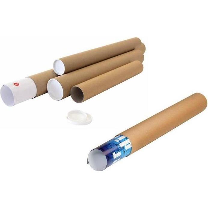 Transpak Versandrohr Durchmesser 80mm Länge 610mm A1 braun Wandstärke 2mm (20 Stk., 8 x 61 cm) (5730044)
