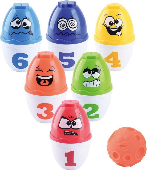 Immagine prodotto Play Bowling Spielset Faces, 13-tlg.