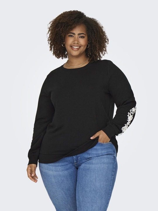Produktbild Only Normal geschnitten Rundhals Tief angesetzte Schulter Sweatshirt Sweatshirt (S)