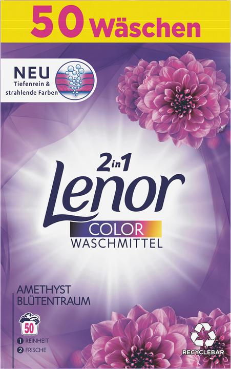 Produktbild Lenor Amethyst Blütentraum (50 Waschgänge, Pulver)