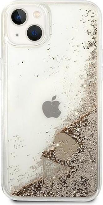 Actual product image Guess GUOHCP14SGLHFLGO iPhone 14 6.1" złoty/gold hardcase Glitter Charms (Apple iPhone 14)