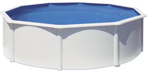 Gre Aufstellpool Stahlwandpool-Set rund 320x122 cm inkl. Sandfilteranlage, Skimmer, Leiter & Filtersa (320 x 122 cm)