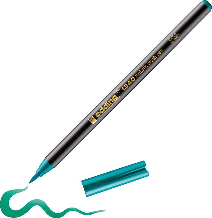 Produktbild Edding 1340 - Brushpen (Metallicgrün, 1 x)
