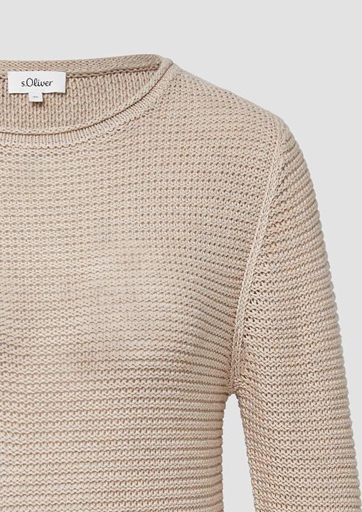 Produktbild s.Oliver Strickpullover Leichter Strickpullover in Ripp-Optik (42)